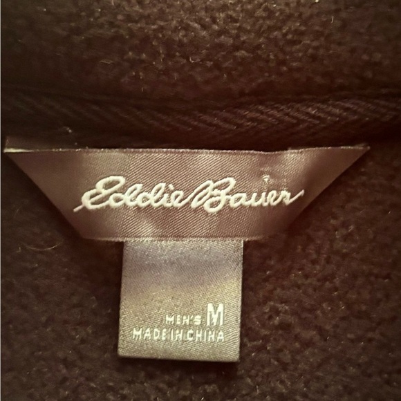 Eddie Bauer Performance Jacket Gray and Black Knit Fleece - NWT - Picture 3 of 13